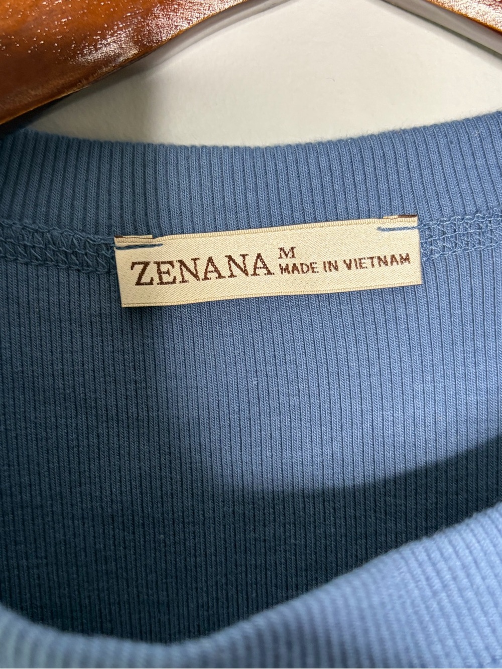 NWOT Zenana Dusty Blue Wide-Leg Lounge Set Medium - Picture 4 of 13